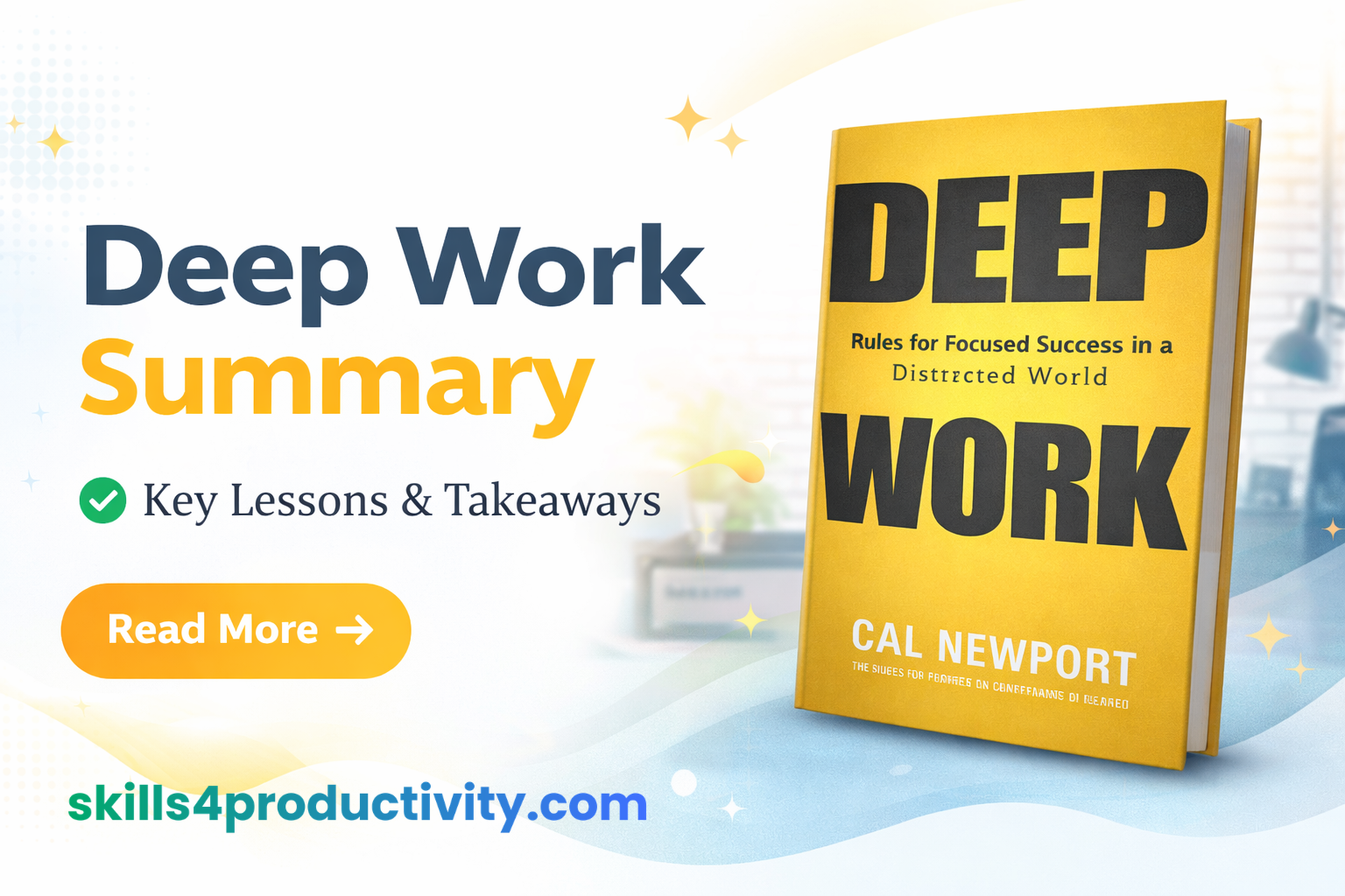 Deep Work book summary by Cal Newport – key lessons and takeaways