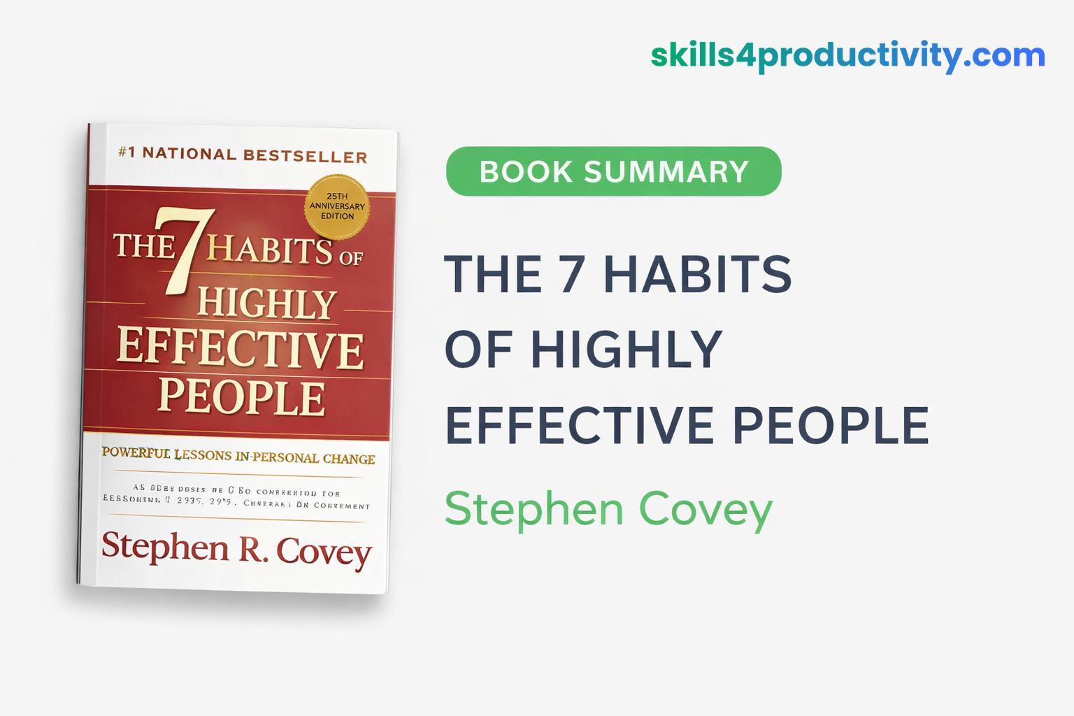 The 7 Habits of Highly Effective People summary by Stephen Covey