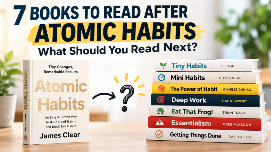 7 books to read after Atomic Habits, including Tiny Habits, Deep Work, Essentialism and Getting Things Done
